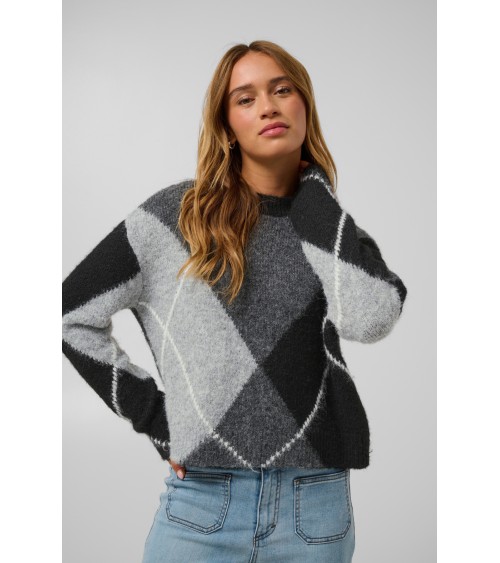 JERSEY ROMBOS MEZCLA LANA Y ALPACA DE KAFFE