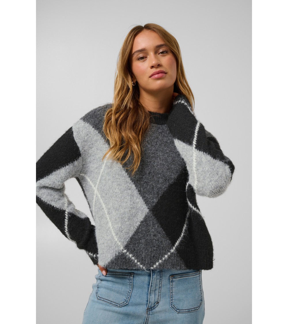 JERSEY ROMBOS MEZCLA LANA Y ALPACA DE KAFFE