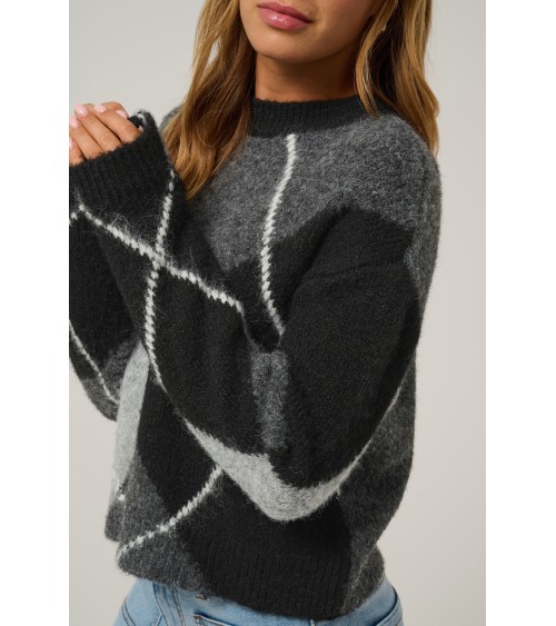 JERSEY ROMBOS MEZCLA LANA Y ALPACA DE KAFFE