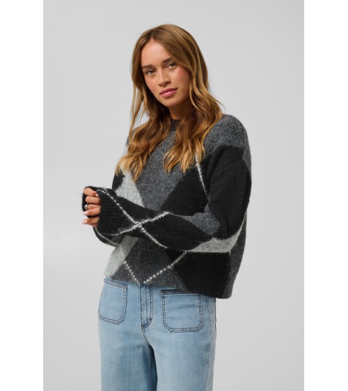 JERSEY ROMBOS MEZCLA LANA Y ALPACA DE KAFFE