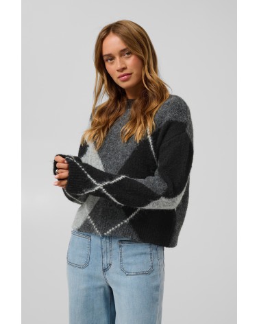JERSEY ROMBOS MEZCLA LANA Y ALPACA DE KAFFE