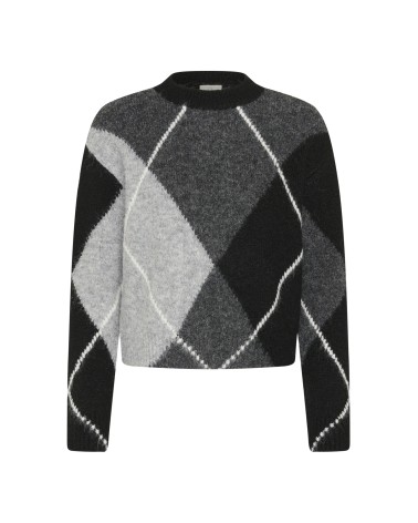 JERSEY ROMBOS MEZCLA LANA Y ALPACA DE KAFFE