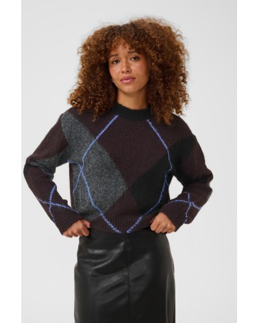 JERSEY ROMBOS MEZCLA LANA Y ALPACA DE KAFFE
