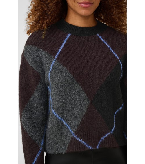 JERSEY ROMBOS MEZCLA LANA Y ALPACA DE KAFFE