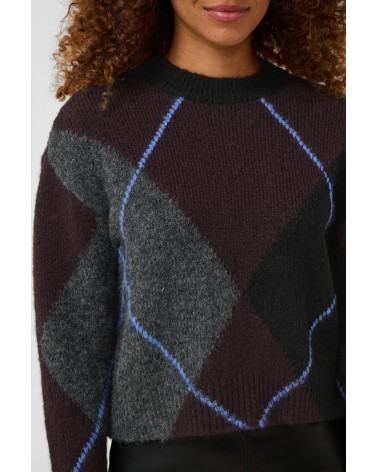 JERSEY ROMBOS MEZCLA LANA Y ALPACA DE KAFFE
