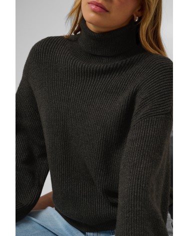 JERSEY ACANALADO DE CUELLO VUELTO KAFFE