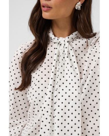BLUSA MILLY CON LAZADA DE LUNARES KAFFE