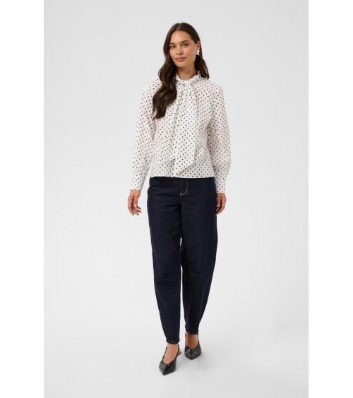 BLUSA MILLY CON LAZADA DE LUNARES KAFFE