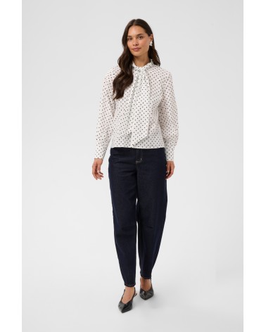 BLUSA MILLY CON LAZADA DE LUNARES KAFFE