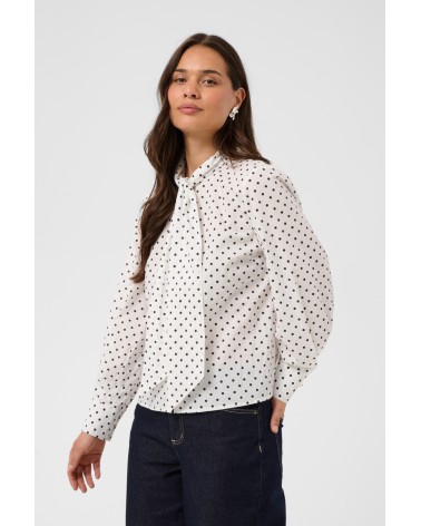 BLUSA MILLY CON LAZADA DE LUNARES KAFFE