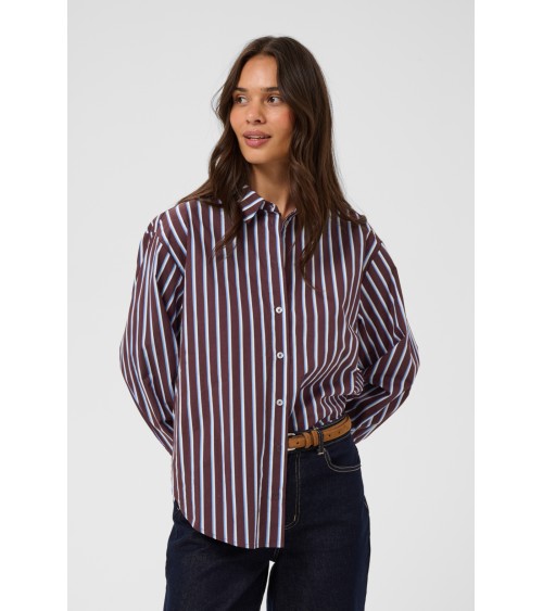 CAMISA OVERSIZE DE RAYAS KAFFE