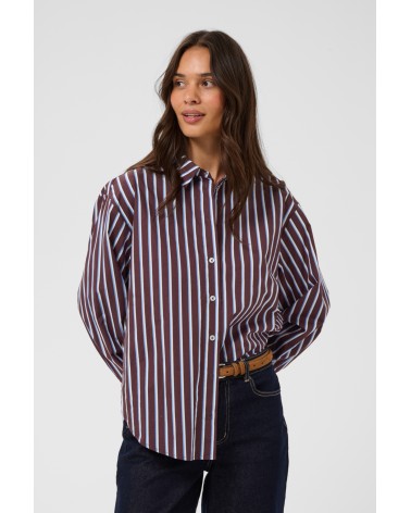 CAMISA OVERSIZE DE RAYAS KAFFE