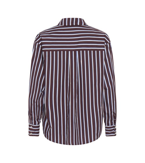 CAMISA OVERSIZE DE RAYAS KAFFE