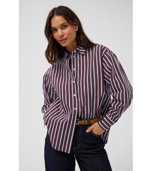 CAMISA OVERSIZE DE RAYAS KAFFE