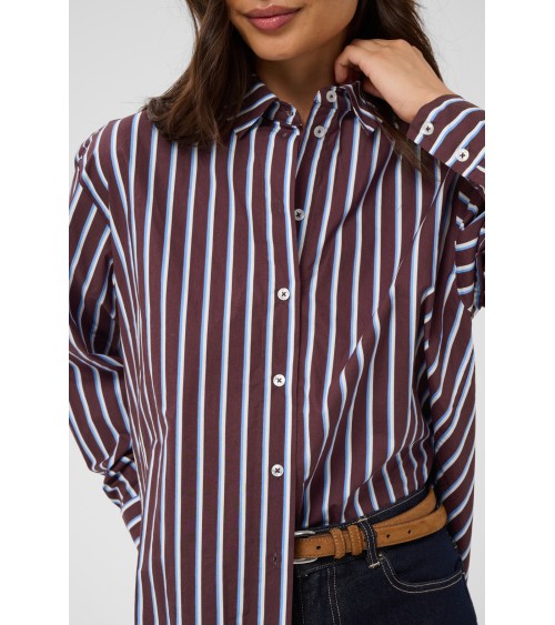 CAMISA OVERSIZE DE RAYAS KAFFE