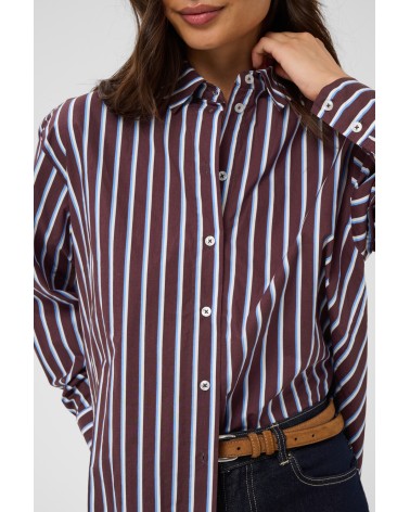 CAMISA OVERSIZE DE RAYAS KAFFE