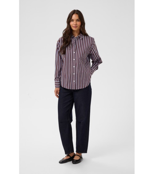 CAMISA OVERSIZE DE RAYAS KAFFE