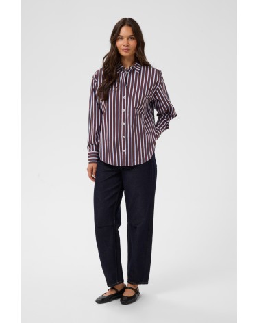 CAMISA OVERSIZE DE RAYAS KAFFE