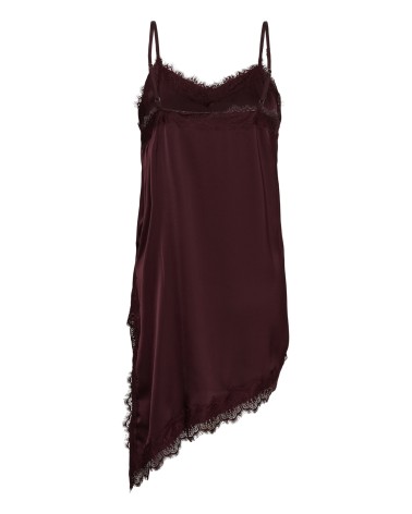 TOP LENCERO BAJO ASIMÉTRICO CON PUNTILLA DE KAFFE