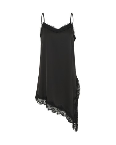 TOP LENCERO BAJO ASIMÉTRICO CON PUNTILLA DE KAFFE