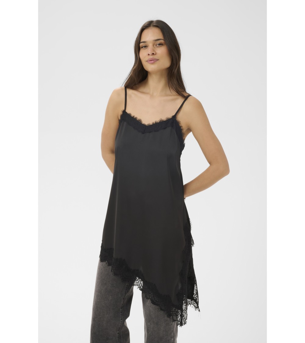 TOP LENCERO BAJO ASIMÉTRICO CON PUNTILLA DE KAFFE