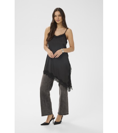 TOP LENCERO BAJO ASIMÉTRICO CON PUNTILLA DE KAFFE