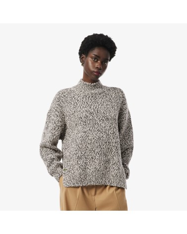 JERSEY DE LANA MERCERIZADA CUELLO CHIMENEA LACOSTE