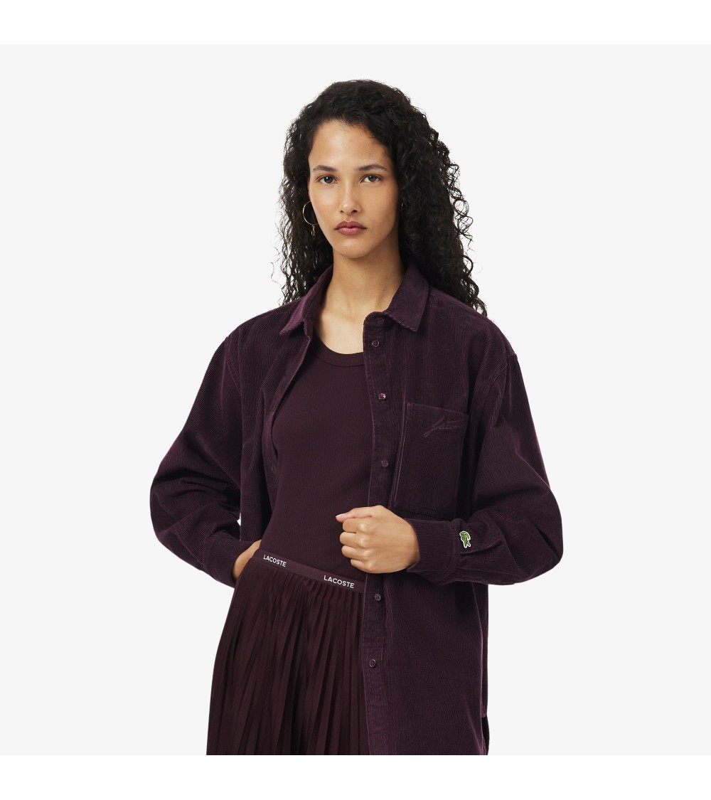 SOBRECAMISA OVERSIZE DE MICROPANA LACOSTE