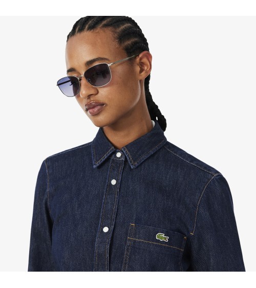 CAMISA DENIM REGULAR CROPPED LACOSTE