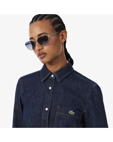 CAMISA DENIM REGULAR CROPPED LACOSTE