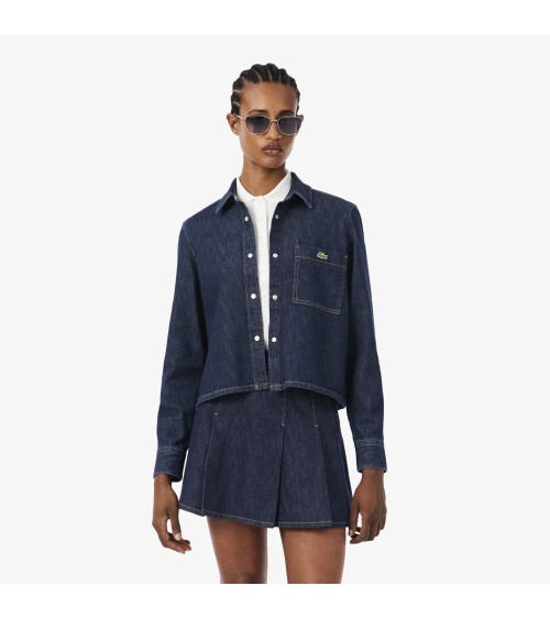 CAMISA DENIM REGULAR CROPPED LACOSTE