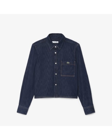 CAMISA DENIM REGULAR CROPPED LACOSTE