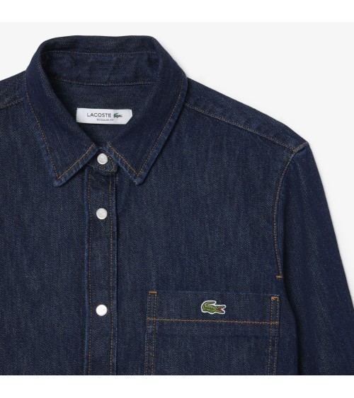 CAMISA DENIM REGULAR CROPPED LACOSTE