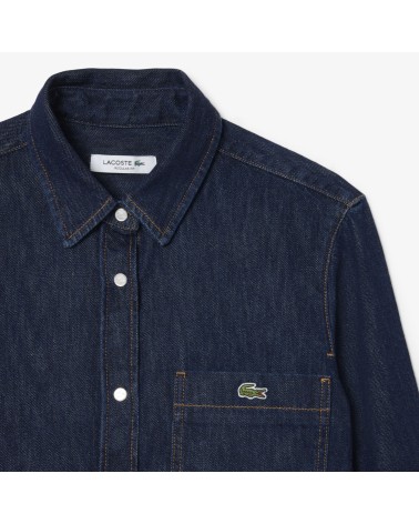 CAMISA DENIM REGULAR CROPPED LACOSTE