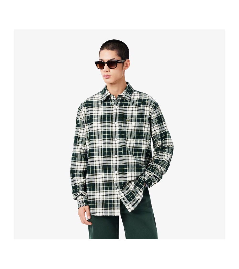 CAMISA REGULAR FRANELA LACOSTE
