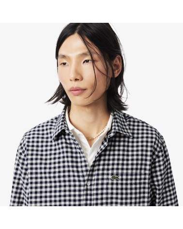 CAMISA FRANELA CUADROS DE LACOSTE