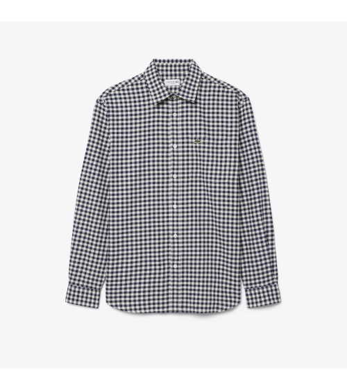CAMISA FRANELA CUADROS DE LACOSTE