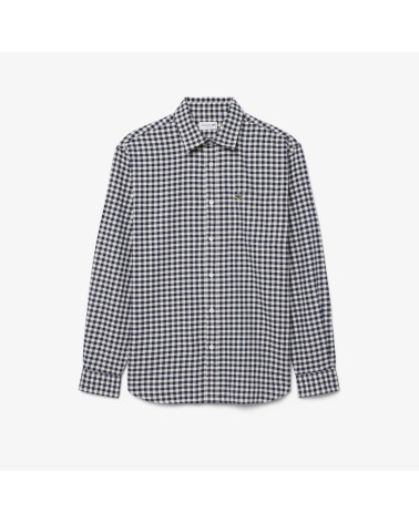 CAMISA FRANELA CUADROS DE LACOSTE