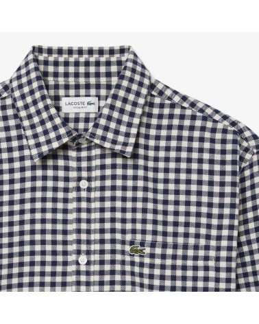 CAMISA FRANELA CUADROS DE LACOSTE
