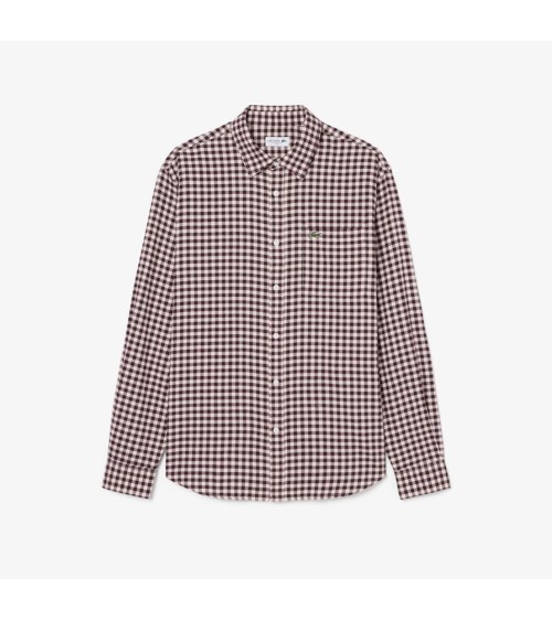 CAMISA FRANELA CUADROS DE LACOSTE