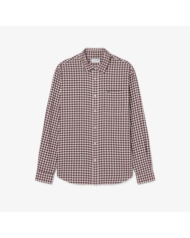 CAMISA FRANELA CUADROS DE LACOSTE