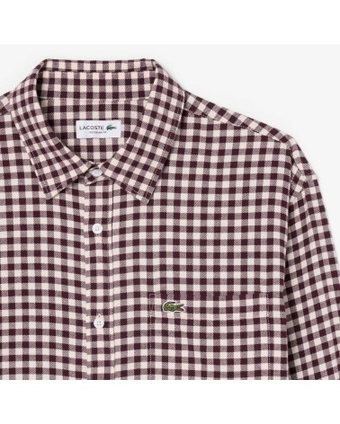 CAMISA FRANELA CUADROS DE LACOSTE