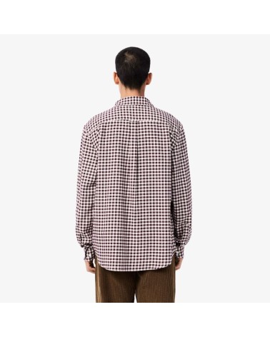 CAMISA FRANELA CUADROS DE LACOSTE
