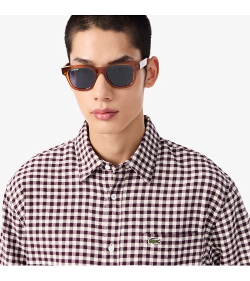 CAMISA FRANELA CUADROS DE LACOSTE