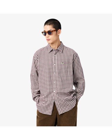 CAMISA FRANELA CUADROS DE LACOSTE