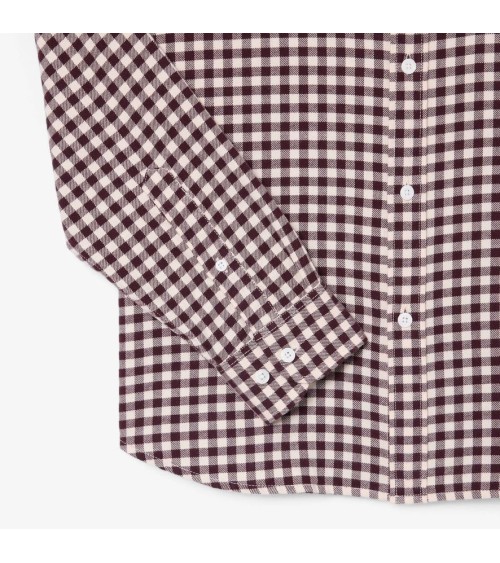 CAMISA FRANELA CUADROS DE LACOSTE