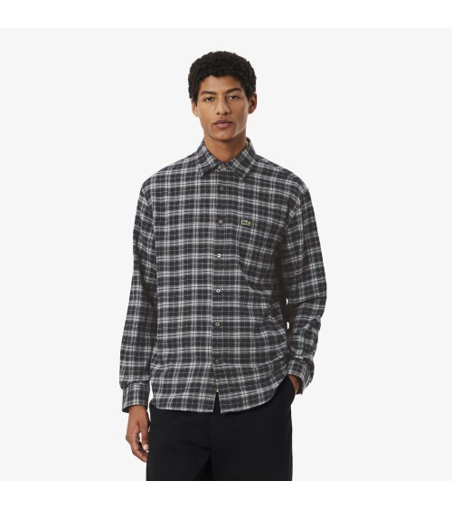 CAMISA DE FRANELA DE CUADROS LACOSTE