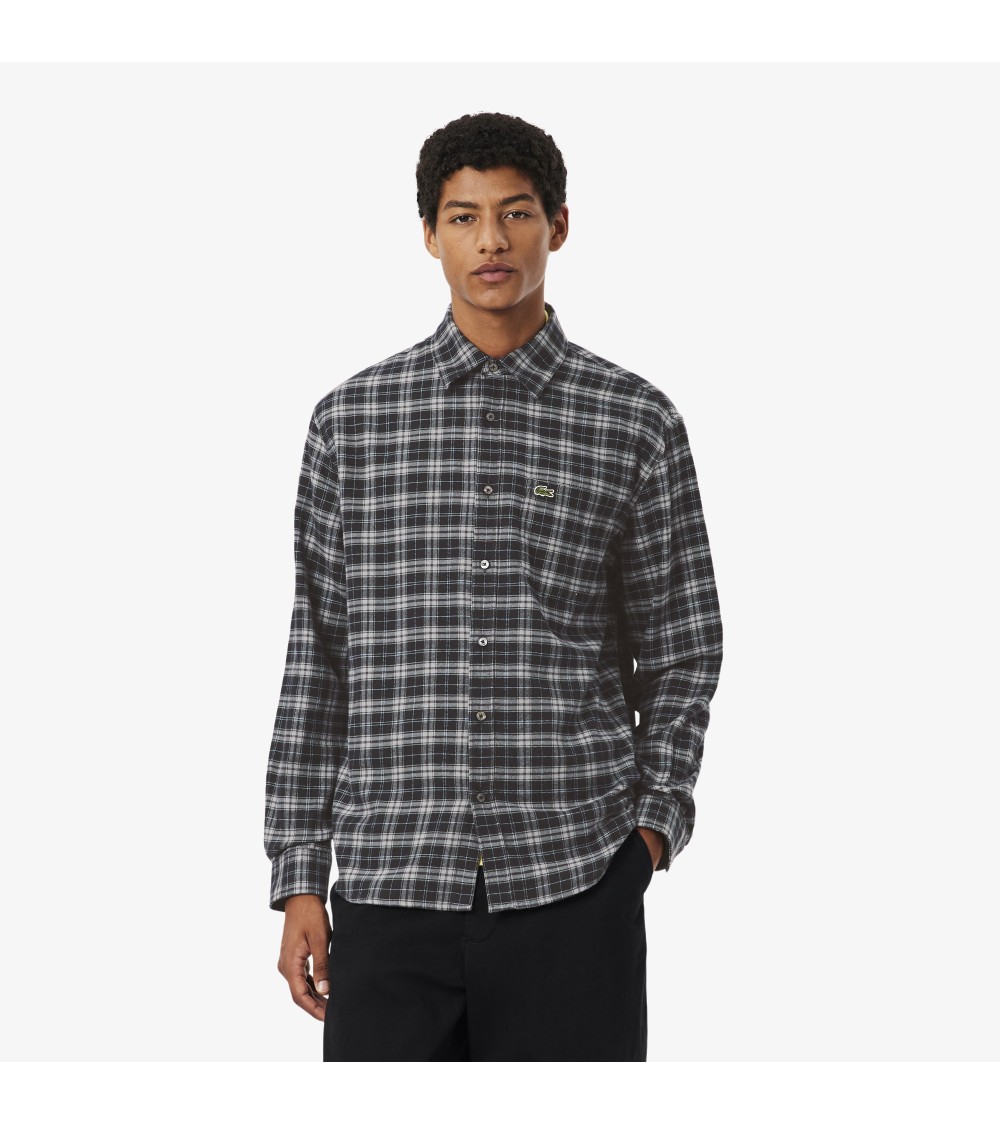 CAMISA DE FRANELA DE CUADROS LACOSTE