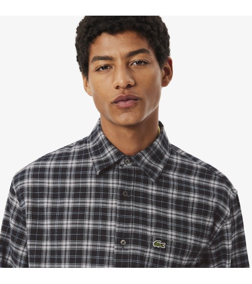 CAMISA DE FRANELA DE CUADROS LACOSTE