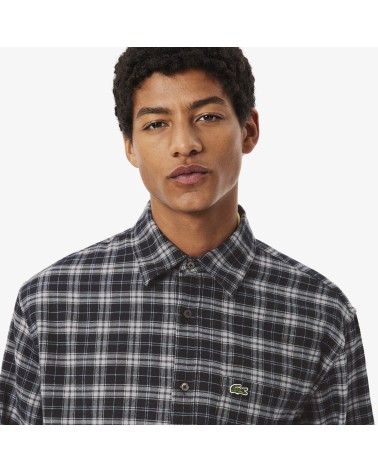 CAMISA DE FRANELA DE CUADROS LACOSTE